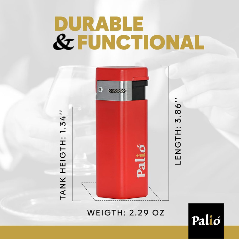Briquet à trois jets Palio Treo, Rouge