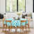 Turquoise and White