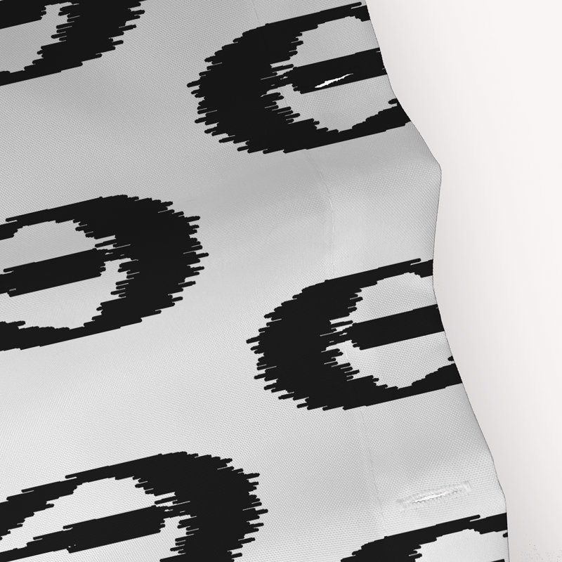 Rideau de douche Dalonta Ikat Tears, Noir