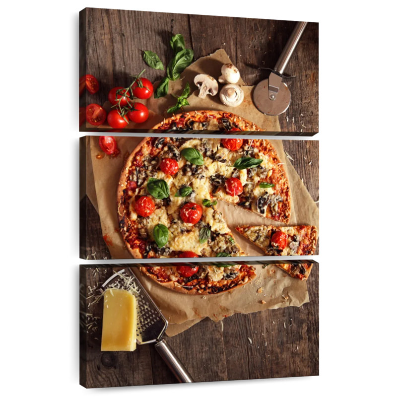 Yarlin Cheesy Handmade Pizza, 32" H x 20" W