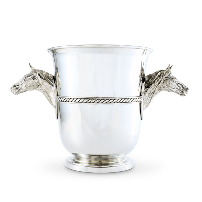 Equestrian Pewter Champagne Bucket