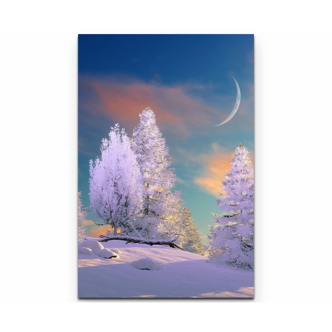 Leinwandbild Märchenhafte Winterlandschaft