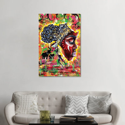 «Mama Afrika» par l'artiste Ria, reproduction d'art