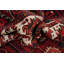 Tapis rouge à motif géométrique 8 x 11