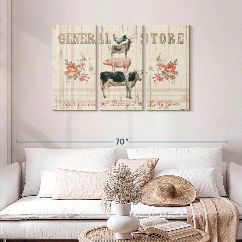 Kema Farm Patchwork I Wall Sign, 28" H x 45" W