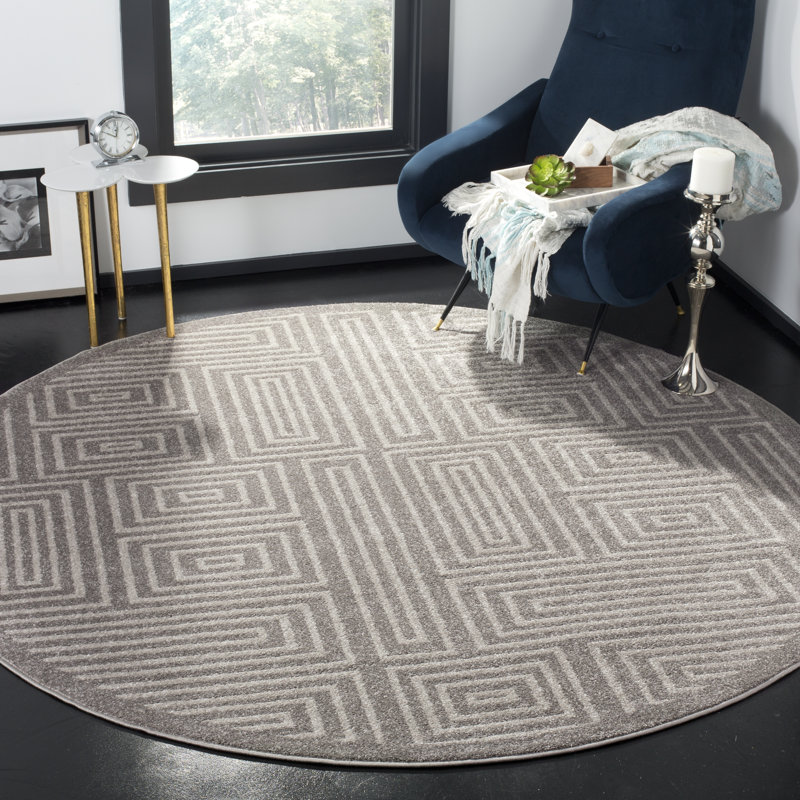 Thornbury Performance Geometric Rug, Round 7'