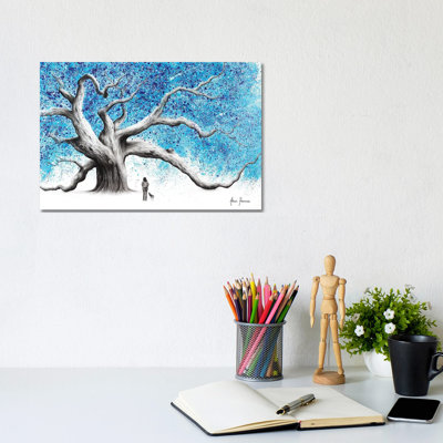 The Winter Walk Tree by Ashvin Harrison - Wrapped Canvas Print