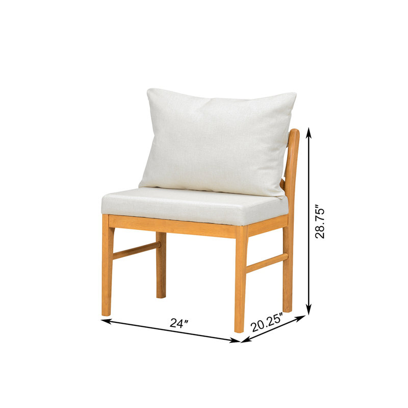 Ensemble de 2 chaises de salle à manger Farmhouse Modern