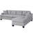 Upholstered 105.9 " Linen Blend L-Shaped Sofa & Chaise-1602959940-1504466734