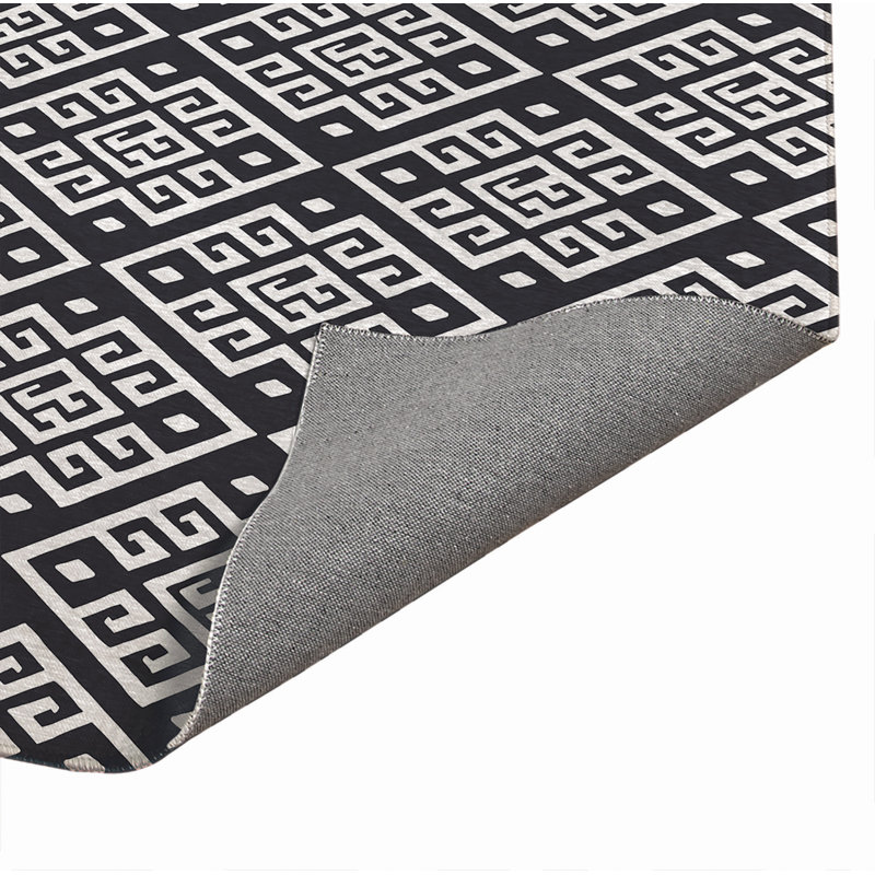 Tapis de bureau Athana, L 48 po x P 72 po, Gris anthracite