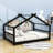 Esenler Wooden House Platform Bed with Headboard-378276633-385241271