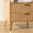 Mid-Century Modern 2-Drawer 23" Tall Nightstand with Open Cubby, Fluted Cute Bedside Table with Open Shelf, Storage End Table For Bedroom, Living Room, Sofa and Office-832204725