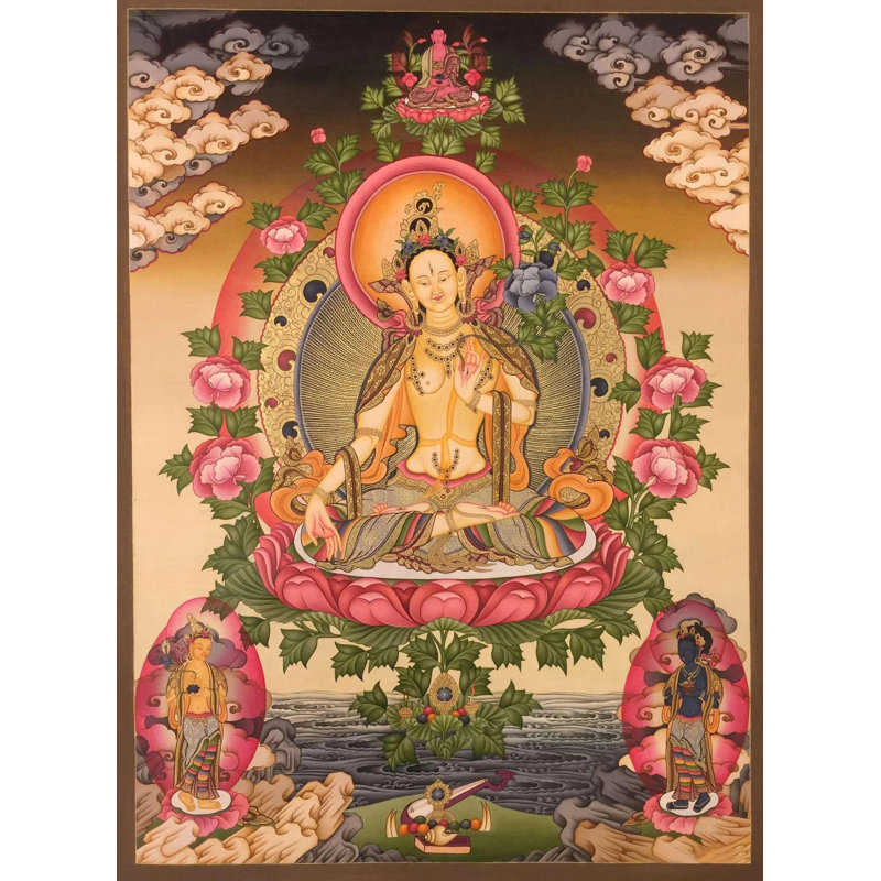 Magnifique Tara blanche (Thangka sans brocart)