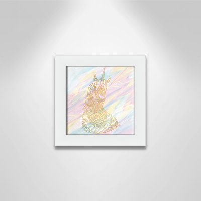 Unicorn Dreaming Fantasy & Sci-Fi Framed Art