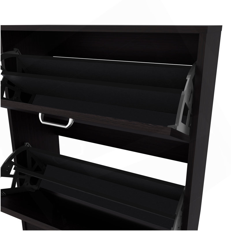 H 31,5 po, 2 portes, wengé noir - Chambre