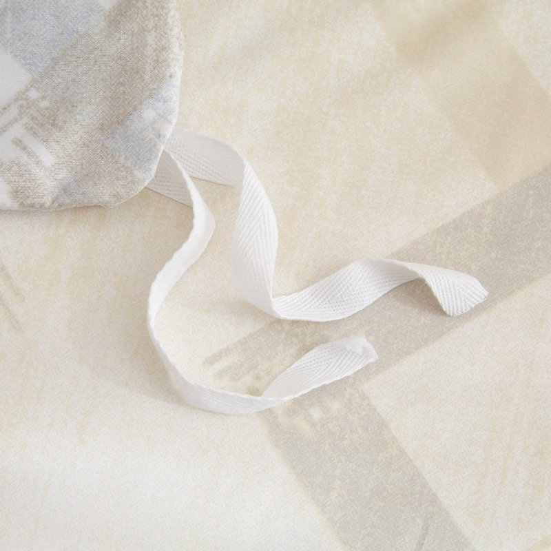 Ensemble de housse de couette 100% coton percale , Housse de couette pour très grand lit et 2 taies