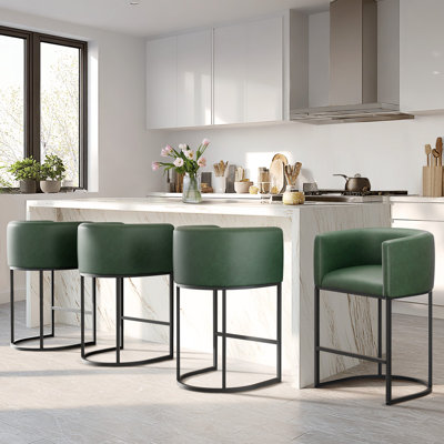 Tabouret de bar en cuir PU