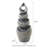 34"H 4-Tiered Zen-Style Alms Bowl Polyresin Outdoor Fountain With Pump And LED Light (KD)