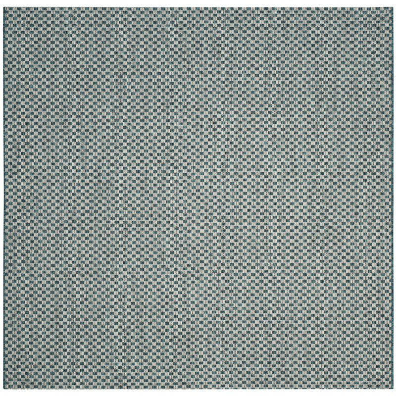 Tapis d'intérieur / extérieur à motif géométrique Dirks Performance, Carré 4 pi