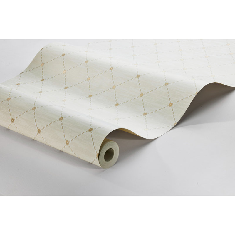 Boråstapeter Golden Trellis Wallpaper, Parchment/Gold