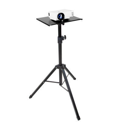 Mount-It! Height Adjustable Tripod Projector and Laptop Stand for Indoor & Outdoor with Stand Tray