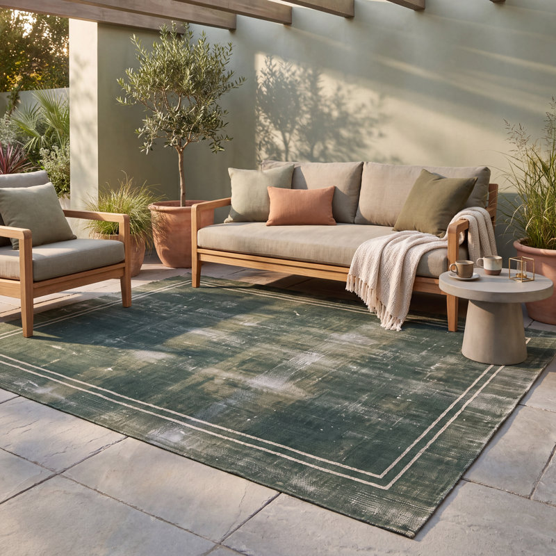 Tapis d'intérieur lavable pour la salle à manger Cicely, Rectangle 2 pi 11 po x 4 pi 11 po