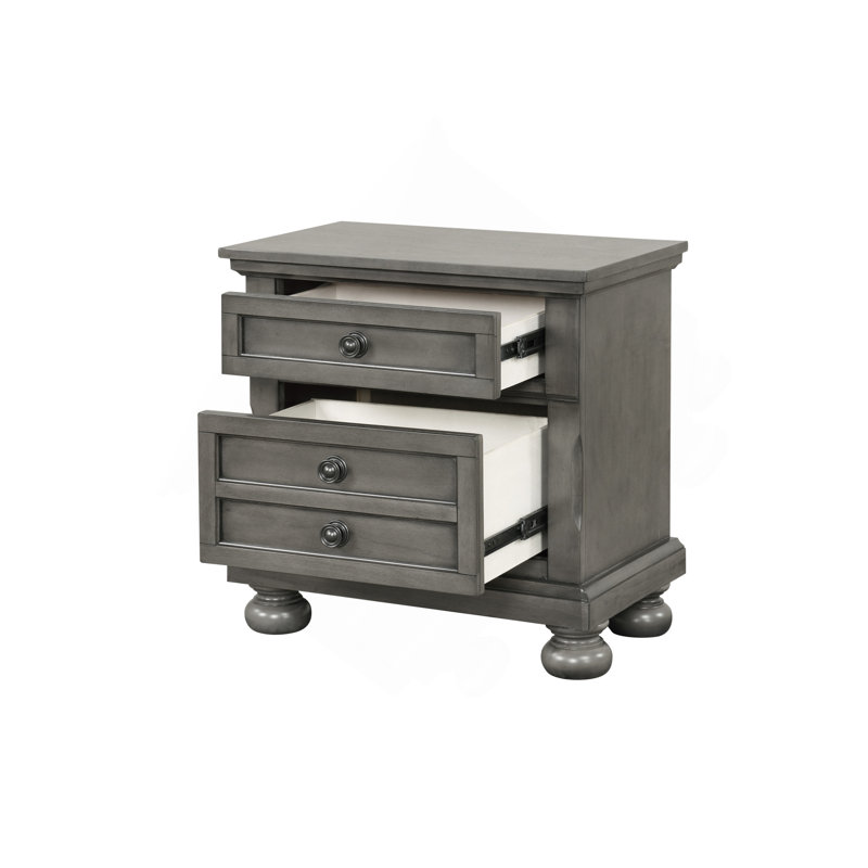 Meade G8905-N Nightstand , Gray, Gray