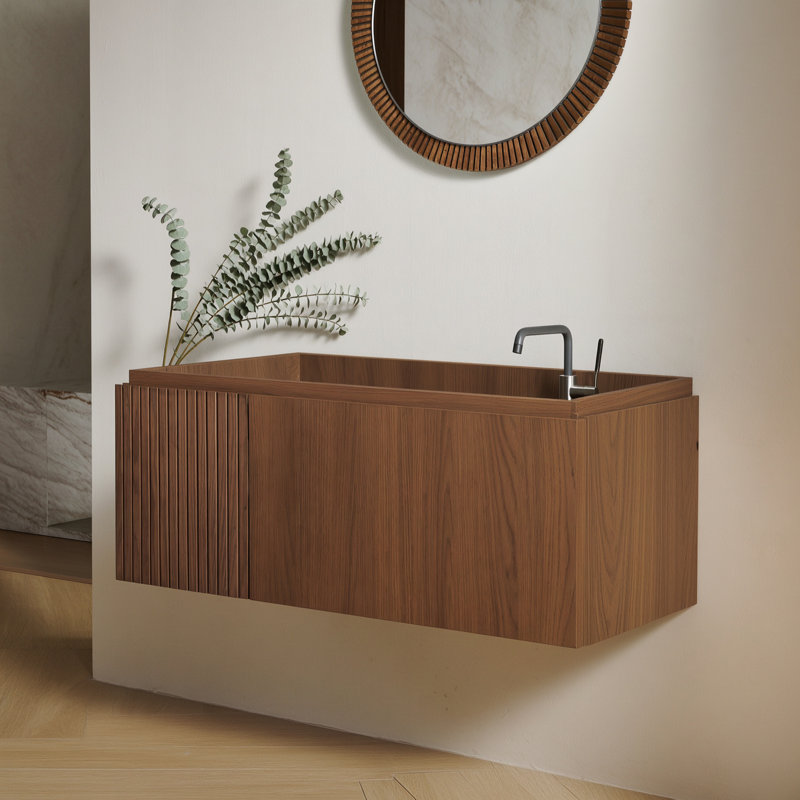 30" Wall Mounted Single Bathroom Vanity Base Only
