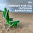  Folding Beach Chair Recliner with Detachable Cooler, Amber Leaf-1466324616