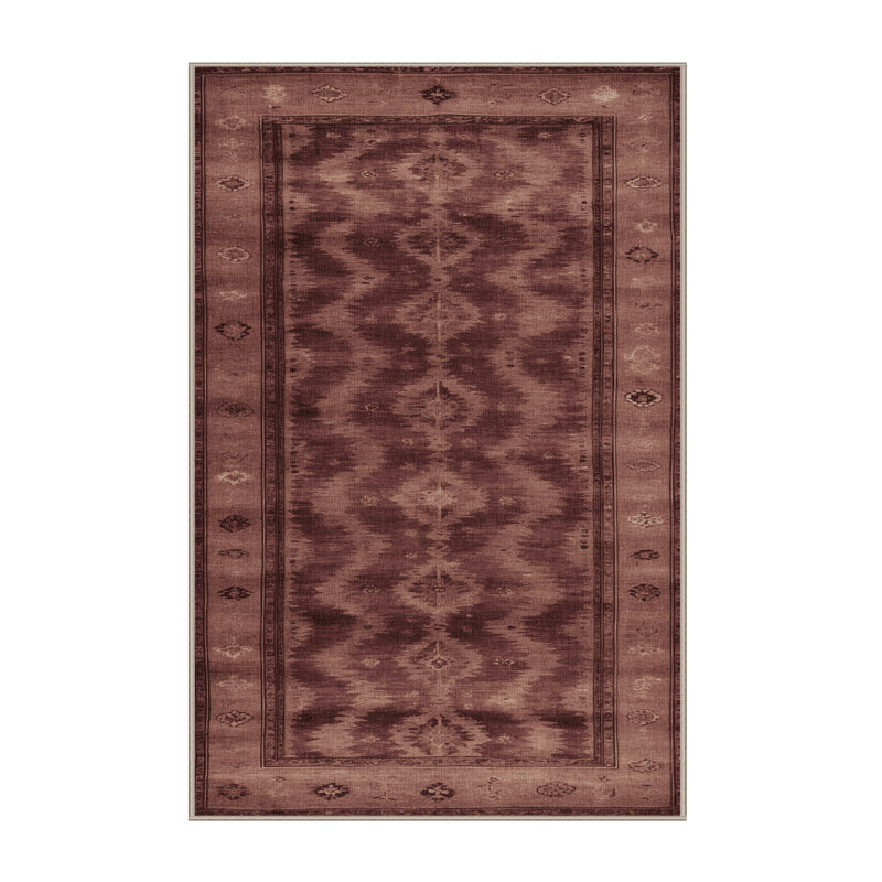 Tapis brun lavable à la machine