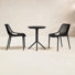 Farrah 23.6" W Round Plastic 3-Piece Patio Bistro Set with Stackable Chairs