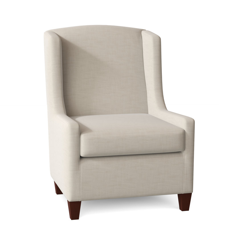 Sweetwater Cotton Wingback Chair, Tweetie 7 Tan Performance Velvet, Yes, Manhattan
