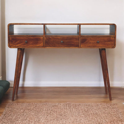 Hudak 51.18'' Solid Wood Console Table