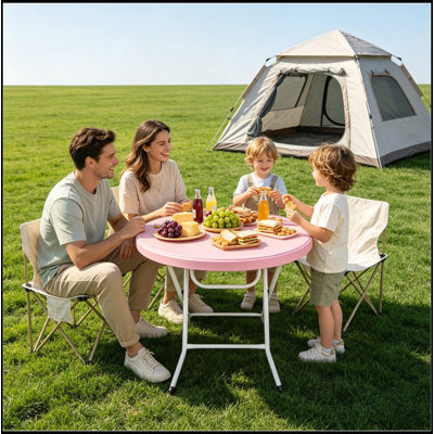 Table pliante ronde de 31,5 cm, idéale pour les cocktails, les bistrots et les fêtes en plein air (mariages, jardins, etc.). Facile à installer.
