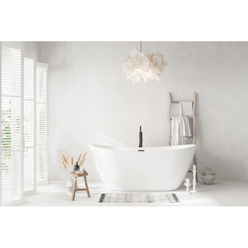 Baignoire de trempage 72 "x 32" Amadou, Noir mat