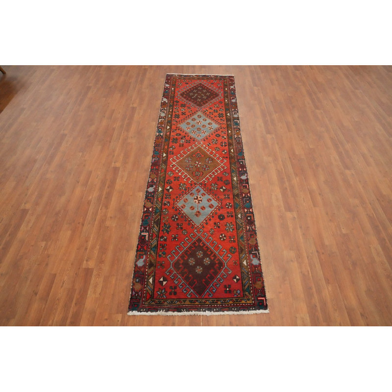 Tapis de couloir géométrique traditionnel 3 x 10