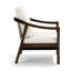 Fauteuil d'appoint rembourré avec structure en bois massif-537544466