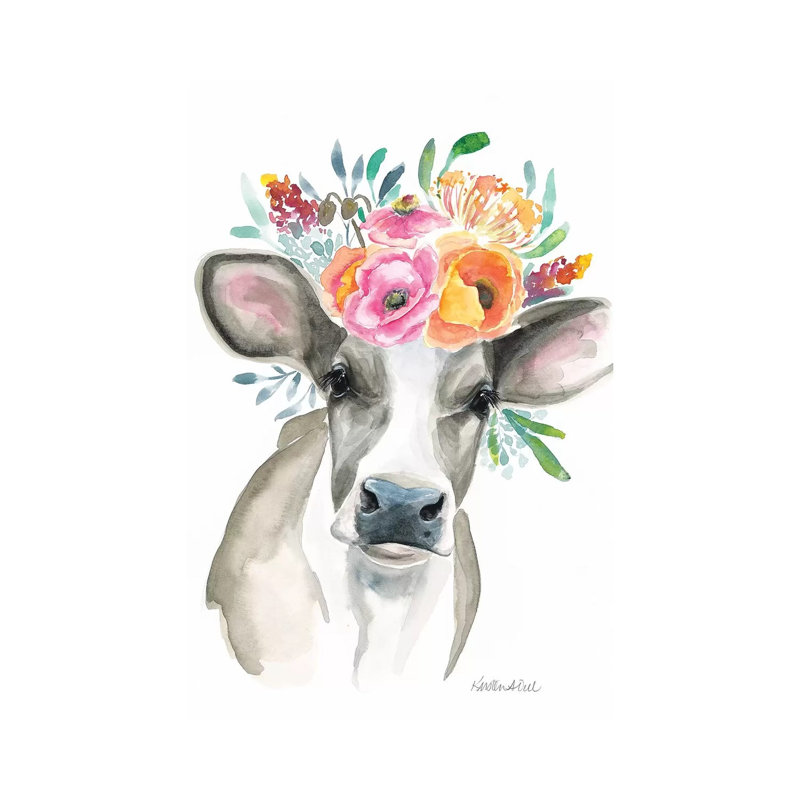 Cow by Kirsten Dill - Wrapped Canvas Gallery-Wrapped Canvas Giclée, 101.6cm H x 66.04cm W