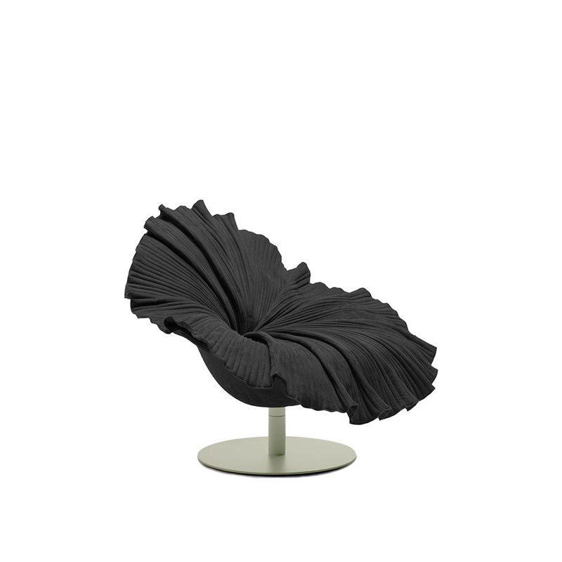 Bloom Chair, White, Black