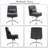 Upholstered Armless Task Office Chair without Wheels-1868986323