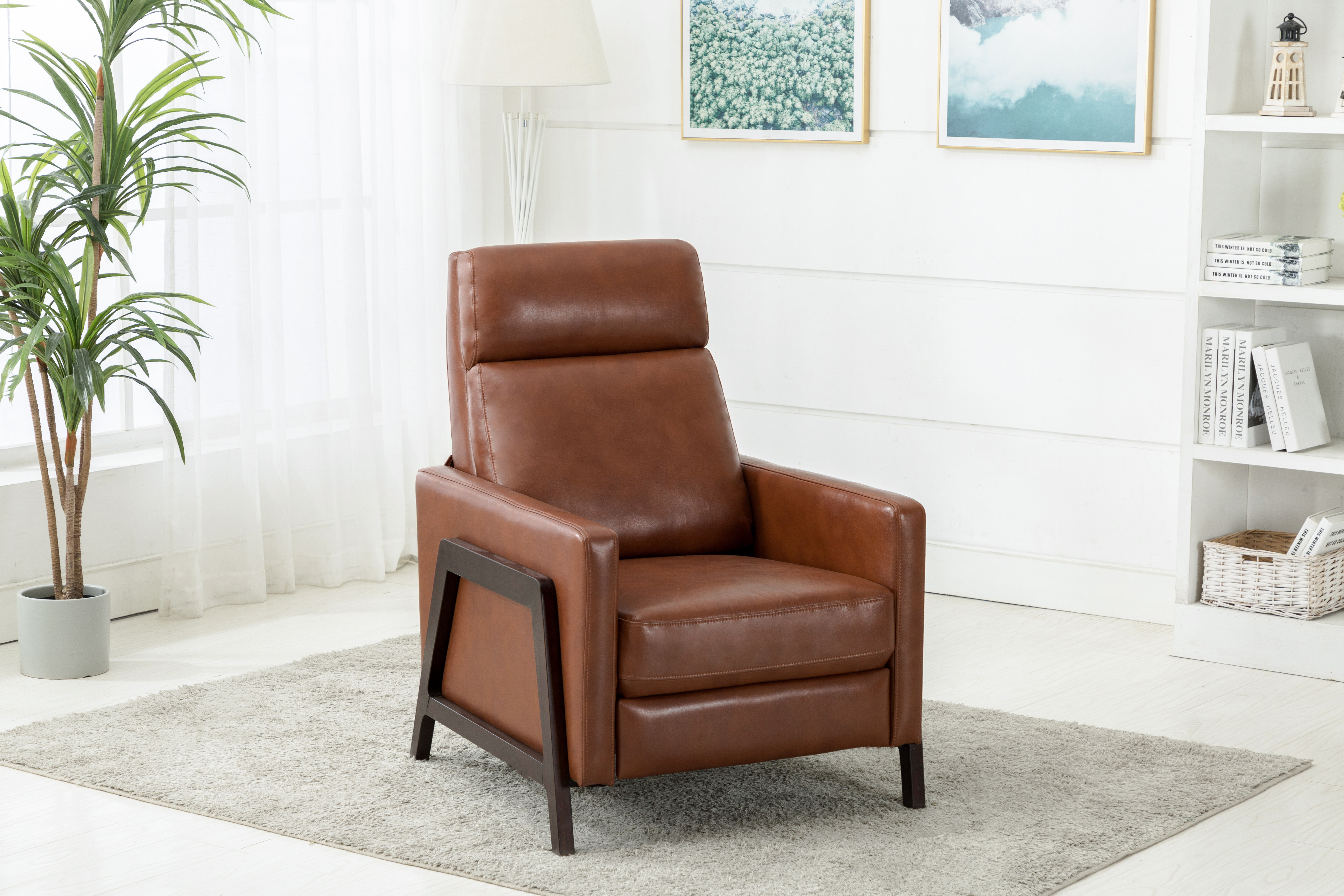 Corrigan Studio® Bosse Vegan Leather Recliner Reviews Wayfair