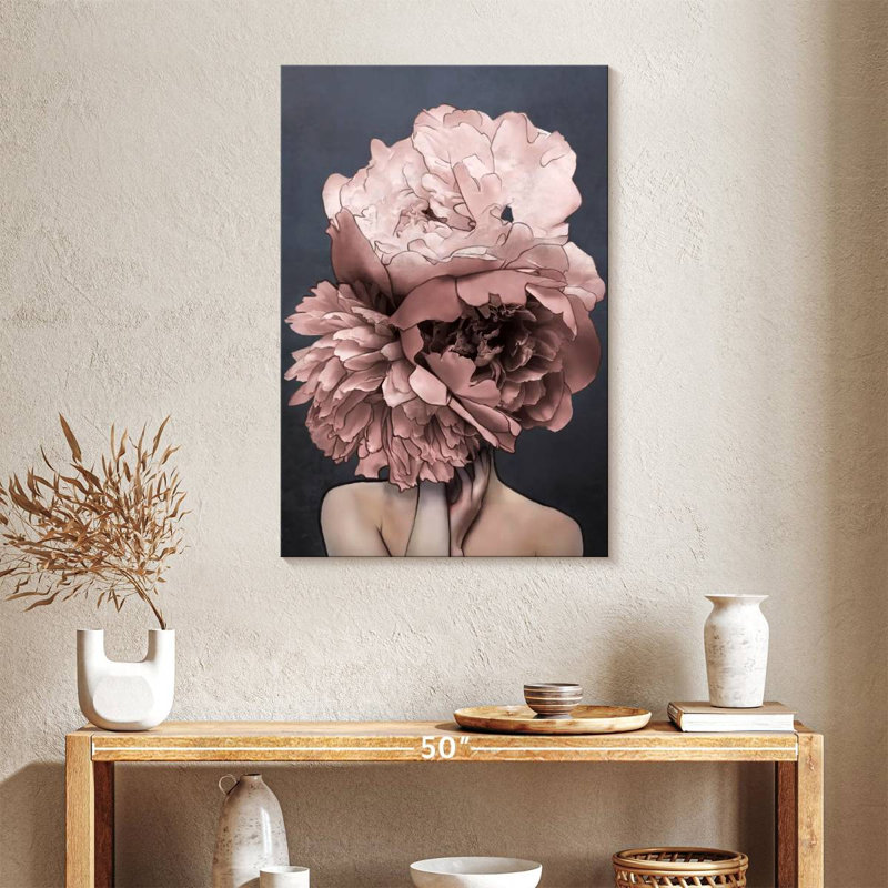 " Lady Peony VIII " Print, 36" H x 24" W x 1.25" D