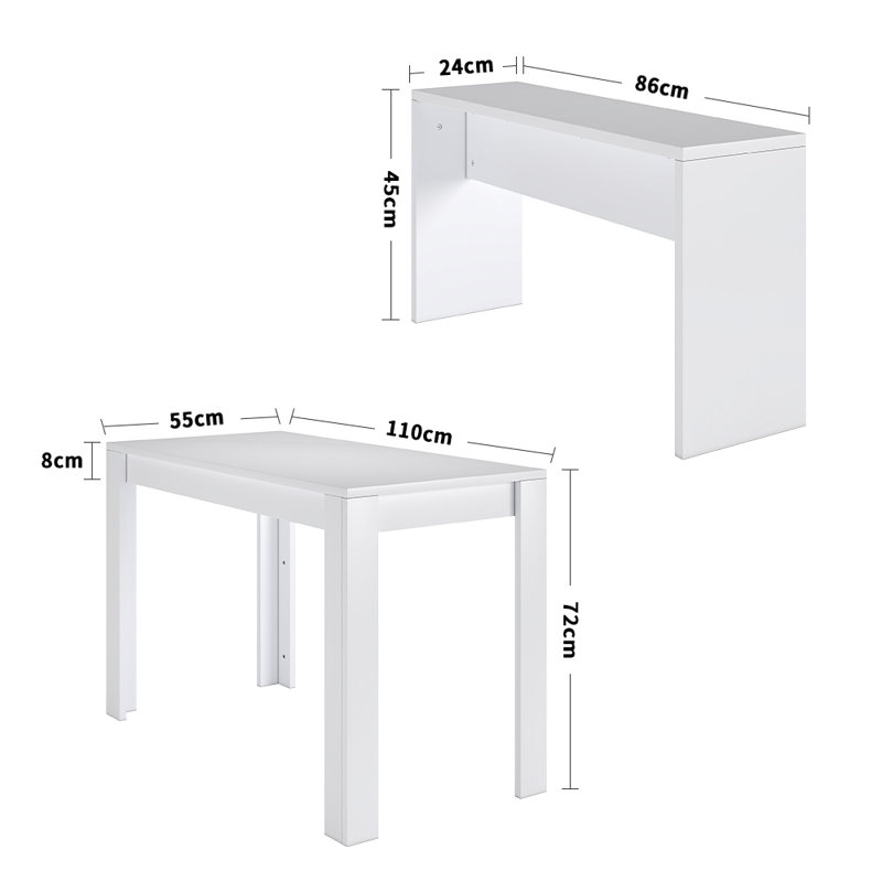 2 - Person Dining Set, White