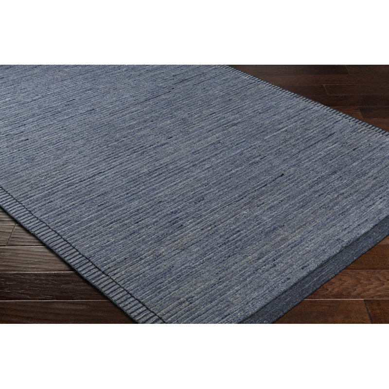 Yasmin Striped Hand Loomed Recycled P.E.T. Area Rug, Rectangle 12' x 15'