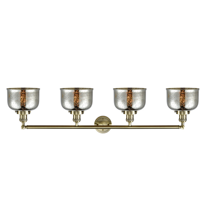 Éclairage pour salle de bain 4 lumières Alinea, Ampoule non incluse, Laiton antique