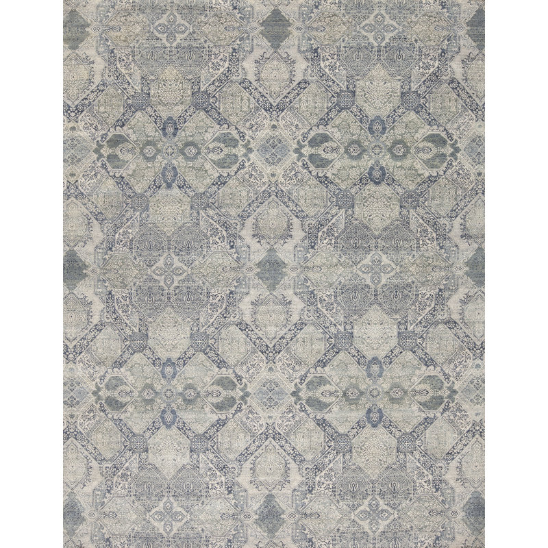 Manhattan Hand Knotted Geometric Area Rug