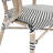 Chiles All-Weather Commercial Paris Chair with Arms and Metal Frame-1907389605