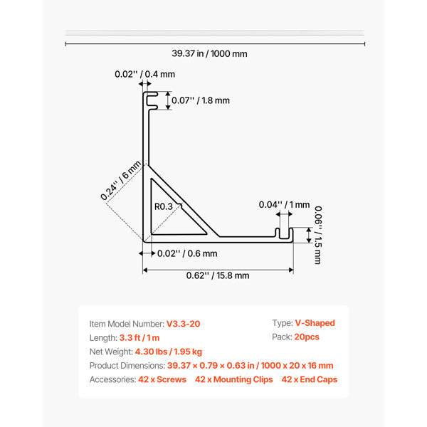 Dimensions du produit