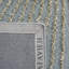 Tapis bleu / beige fait à la main-627012749