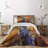 Rustic Polyester Abstract Coverlet